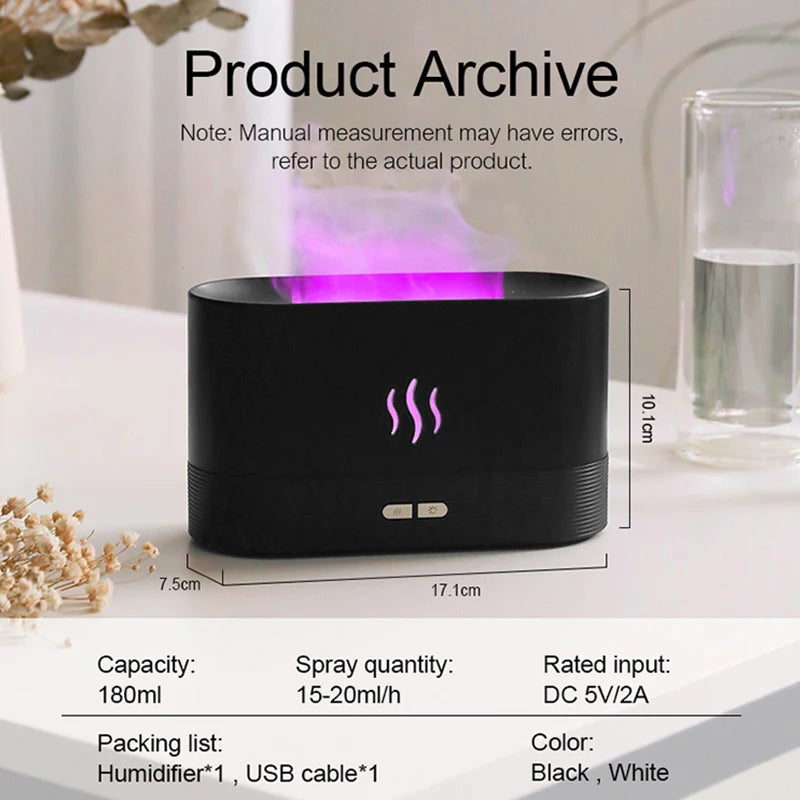 AromaFlame Oil Diffuser Humidifier